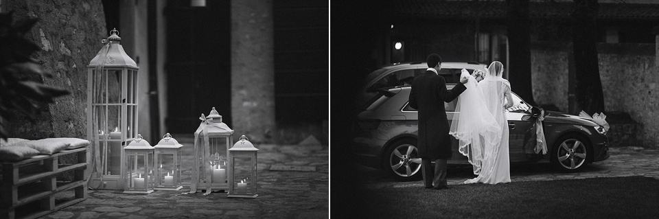 Arrivo degli sposi al ristorante Arrivo degli sposi al ristorante